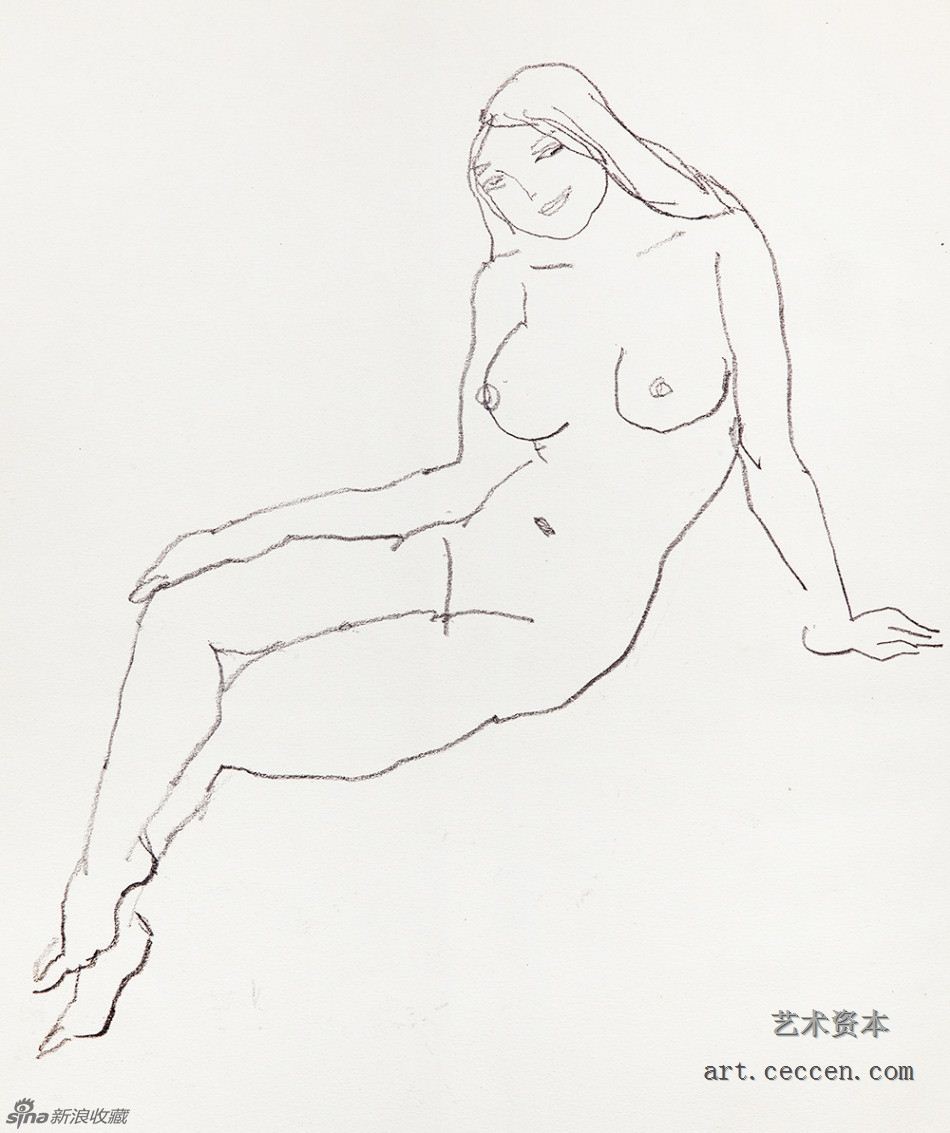 陈醉 坐着的模特儿(5)